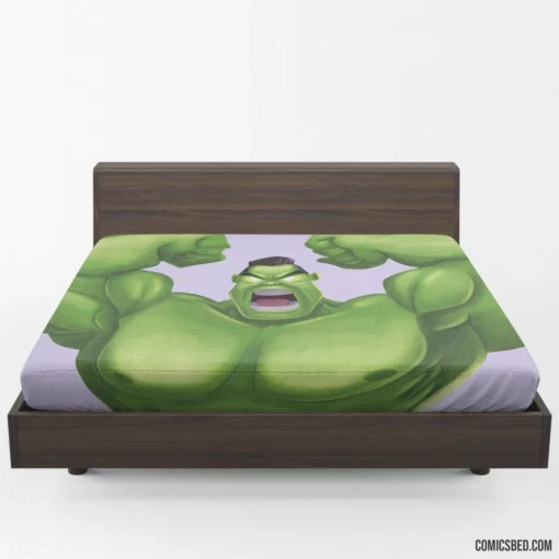 Hulk Marvel Incredible Green Hero Comic Fitted Sheet