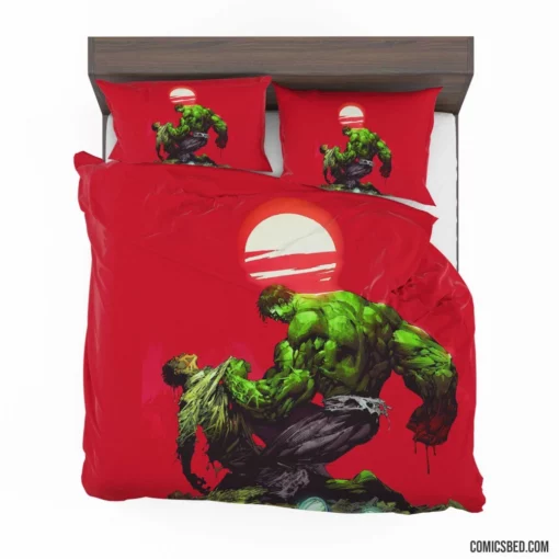 Hulk Marvel Incredible Juggernaut Comic Bedding Set 1