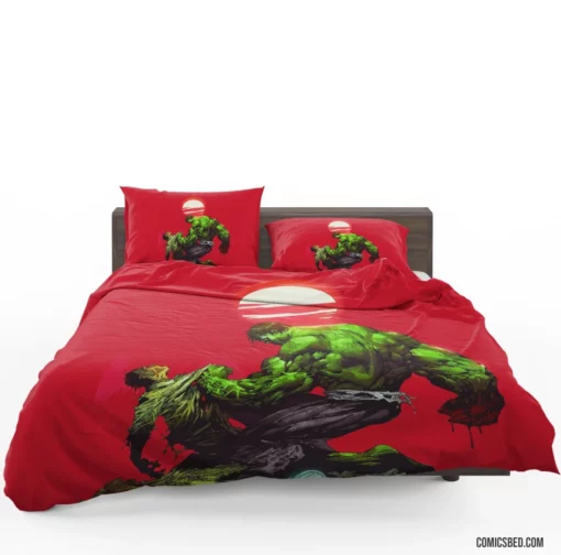 Hulk Marvel Incredible Juggernaut Comic Bedding Set