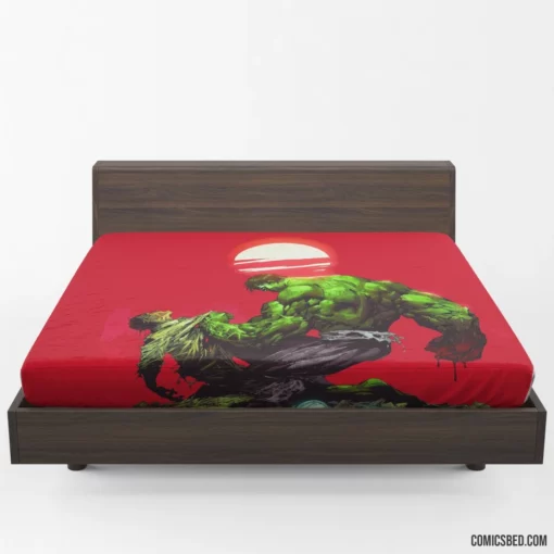 Hulk Marvel Incredible Juggernaut Comic Fitted Sheet