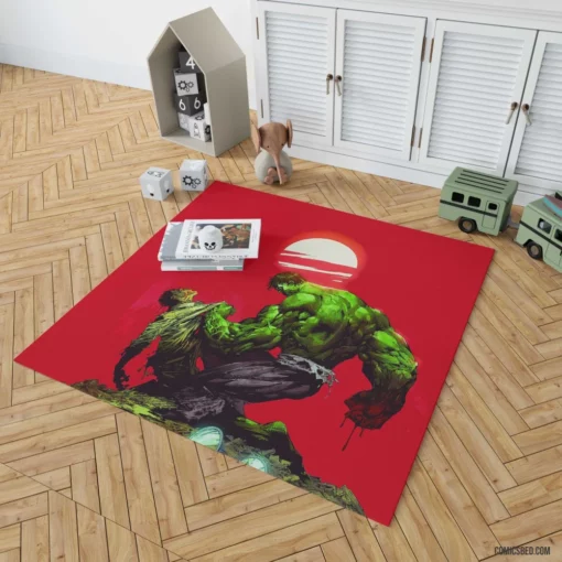 Hulk Marvel Incredible Juggernaut Comic Rug 1