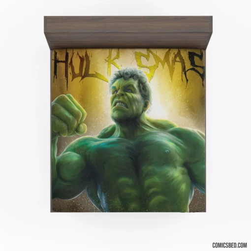 Hulk Marvel Indomitable Hero Comic Fitted Sheet 1