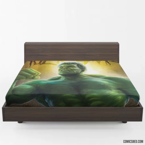 Hulk Marvel Indomitable Hero Comic Fitted Sheet