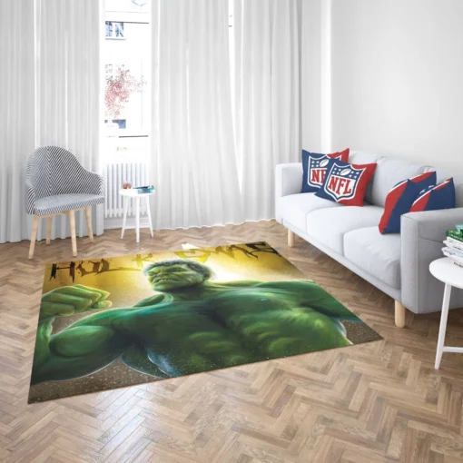 Hulk Marvel Indomitable Hero Comic Rug 2