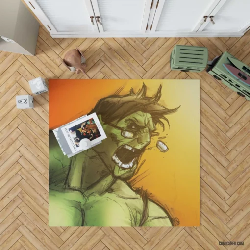 Hulk Mighty Avenger Comic Rug