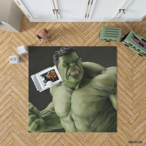 Hulk Mighty Power Marvel Hero Comic Rug