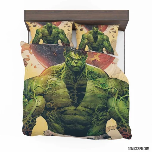 Hulk Rage Unleashed Comic Bedding Set 1