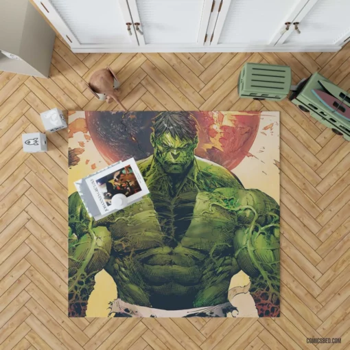 Hulk Rage Unleashed Comic Rug