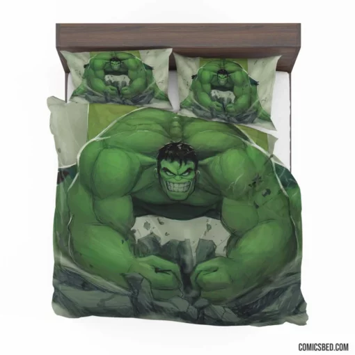 Hulk Smash Marvel Gamma Goliath Comic Bedding Set 1