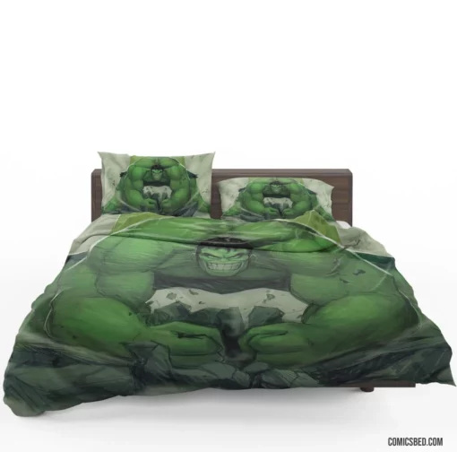 Hulk Smash Marvel Gamma Goliath Comic Bedding Set