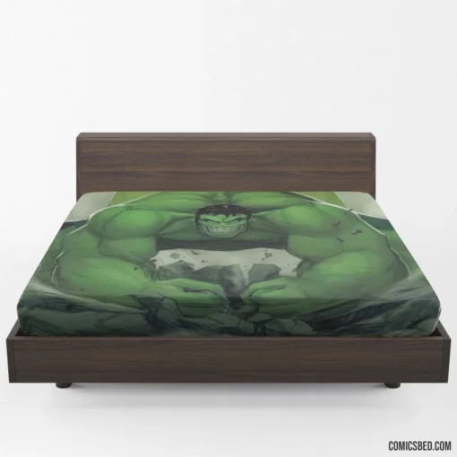 Hulk Smash Marvel Gamma Goliath Comic Fitted Sheet