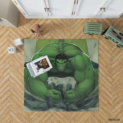 Hulk Smash Marvel Gamma Goliath Comic Rug