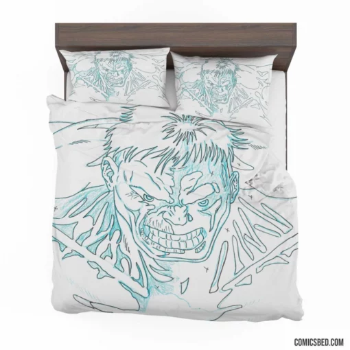 Hulk Smash and Conquer Comic Bedding Set 1