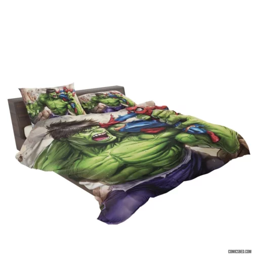 Hulk Spider-Man Crossover Marvel Duo Comic Bedding Set 2