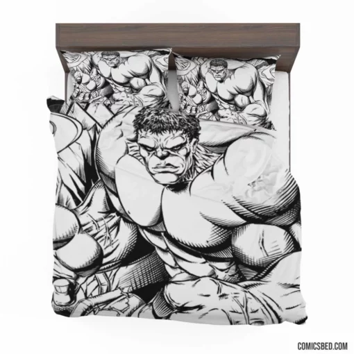 Hulk Unstoppable Force Comic Bedding Set 1