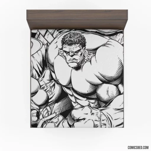 Hulk Unstoppable Force Comic Fitted Sheet 1