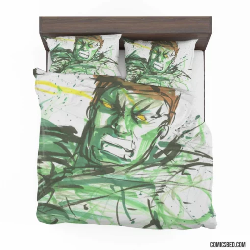 Hulk Unstoppable Juggernaut Comic Bedding Set 1