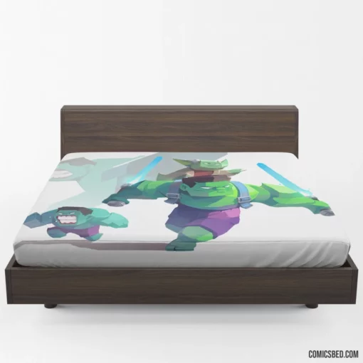 Hulk Yoda Marvel Green Sage Comic Fitted Sheet