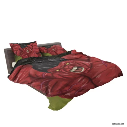 Hulk vs. Red Hulk Clash of Titans Comic Bedding Set 2