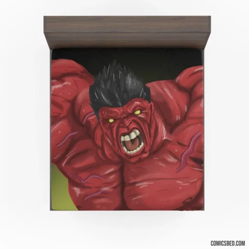 Hulk vs. Red Hulk Clash of Titans Comic Fitted Sheet 1