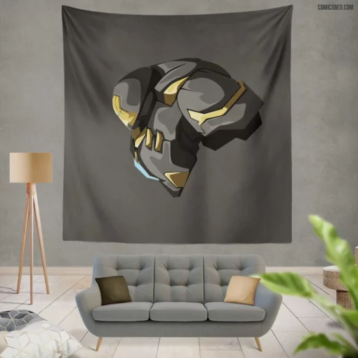 Hulkbuster Iron Man Tech Battle Comic Wall Tapestry