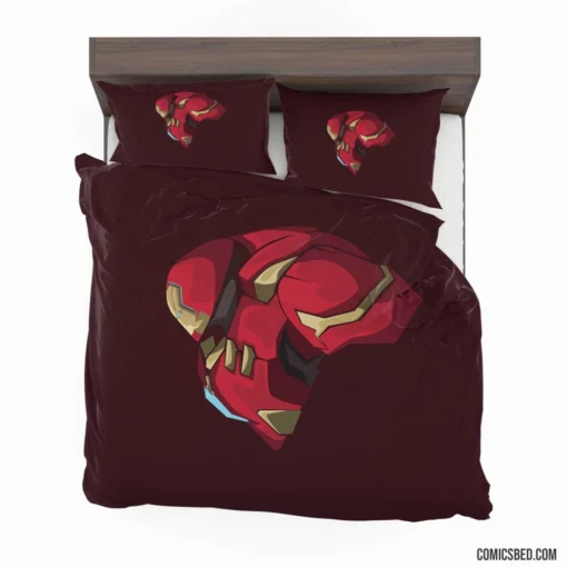 Hulkbuster Stark Mechanical Marvel Comic Bedding Set 1