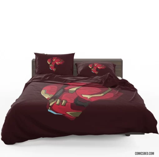 Hulkbuster Stark Mechanical Marvel Comic Bedding Set