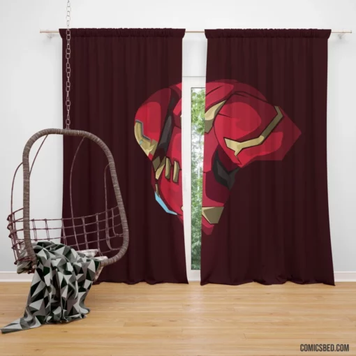 Hulkbuster Stark Mechanical Marvel Comic Curtain