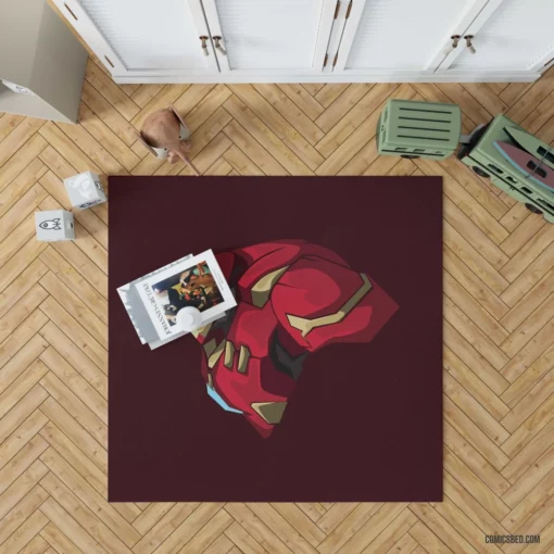 Hulkbuster Stark Mechanical Marvel Comic Rug