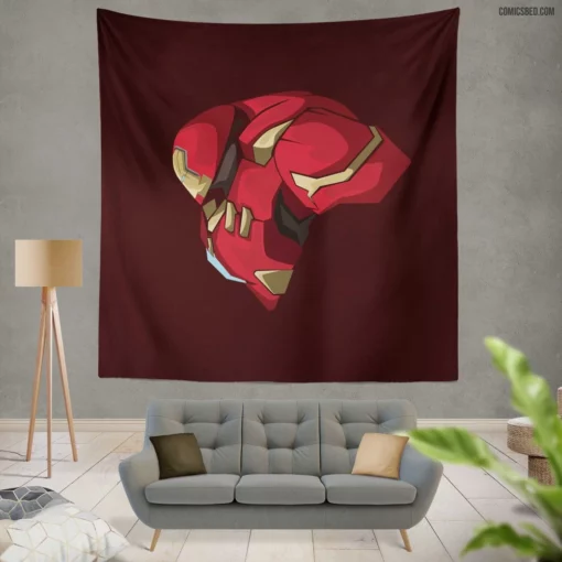 Hulkbuster Stark Mechanical Marvel Comic Wall Tapestry