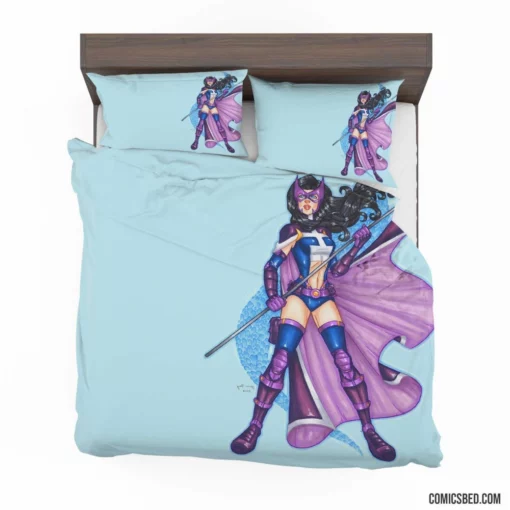 Huntress Chronicles DC Bold Avenger Comic Bedding Set 1