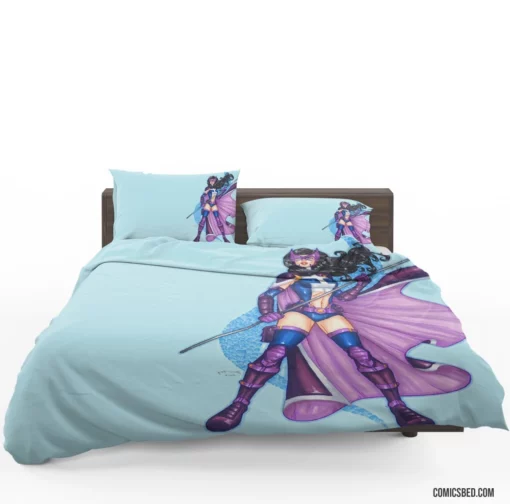 Huntress Chronicles DC Bold Avenger Comic Bedding Set