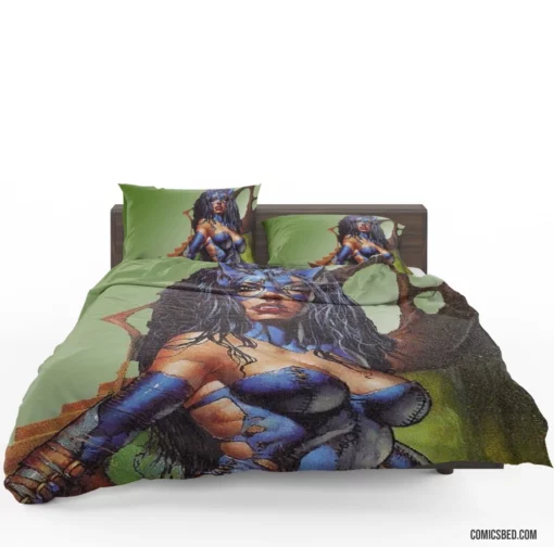 Huntress Chronicles DC Vigilante Heroine Comic Bedding Set