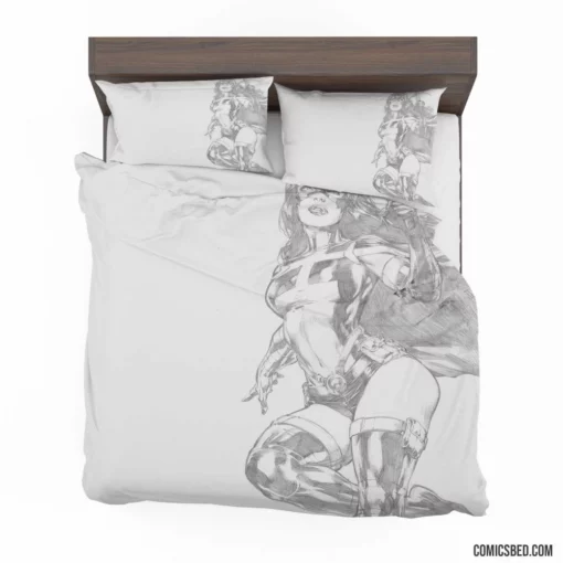 Huntress DC Bold Vigilante Comic Bedding Set 1