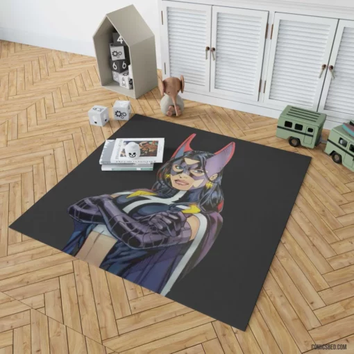 Huntress Dark Vigilante Quest Comic Rug 1