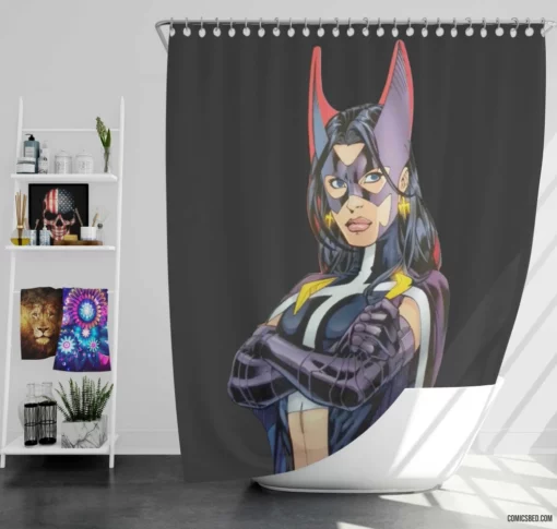 Huntress Dark Vigilante Quest Comic Shower Curtain