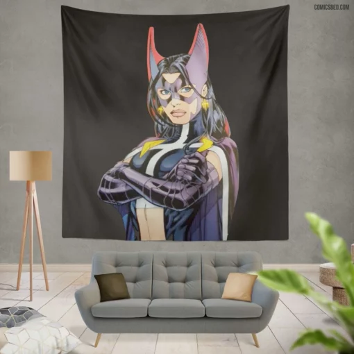 Huntress Dark Vigilante Quest Comic Wall Tapestry