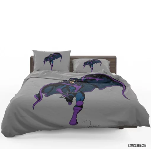 Huntress Gotham Vigilante Comic Bedding Set