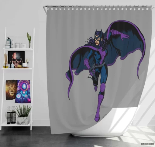 Huntress Gotham Vigilante Comic Shower Curtain