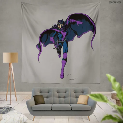 Huntress Gotham Vigilante Comic Wall Tapestry