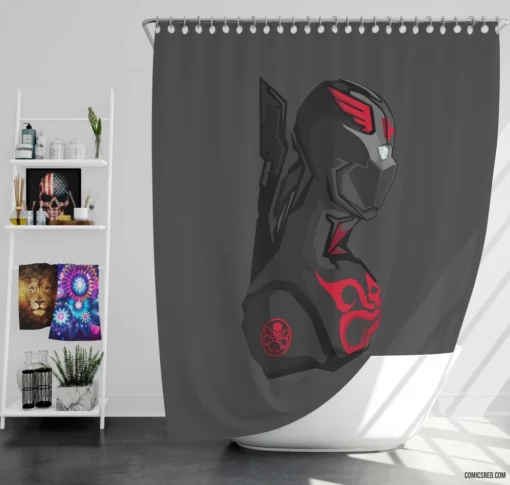 Hydra Marvel Secret Society Comic Shower Curtain