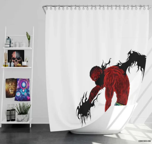 Hyena Savage Antics of the Villainous Comic Shower Curtain