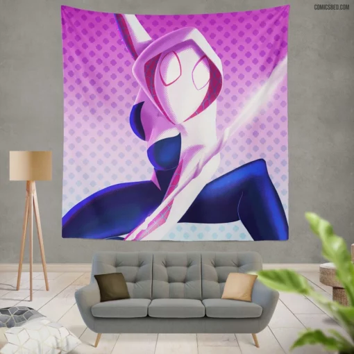 Iconic Chronicles Marvel Gwen Stacy Comic Wall Tapestry