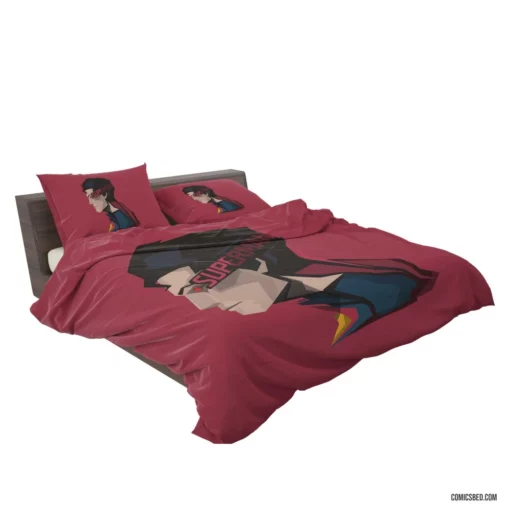 Iconic Hero DC Superman Unveiled Comic Bedding Set 2