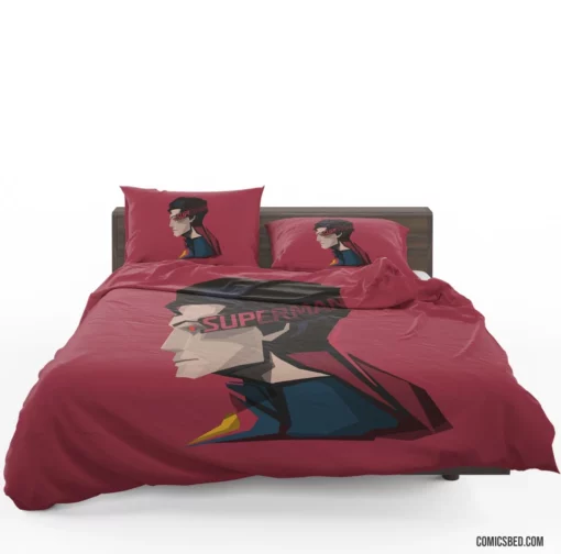 Iconic Hero DC Superman Unveiled Comic Bedding Set