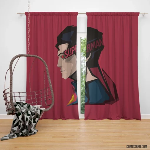 Iconic Hero DC Superman Unveiled Comic Curtain