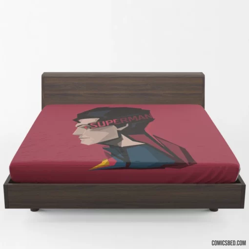 Iconic Hero DC Superman Unveiled Comic Fitted Sheet