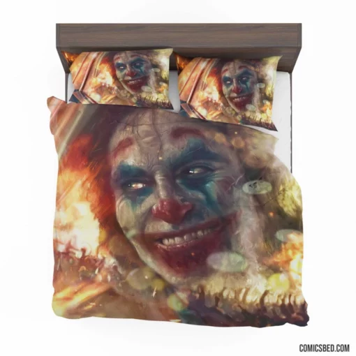 Iconic Joker DC Mirthful Chaos Creator Comic Bedding Set 1