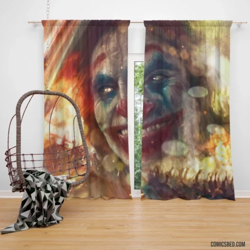 Iconic Joker DC Mirthful Chaos Creator Comic Curtain