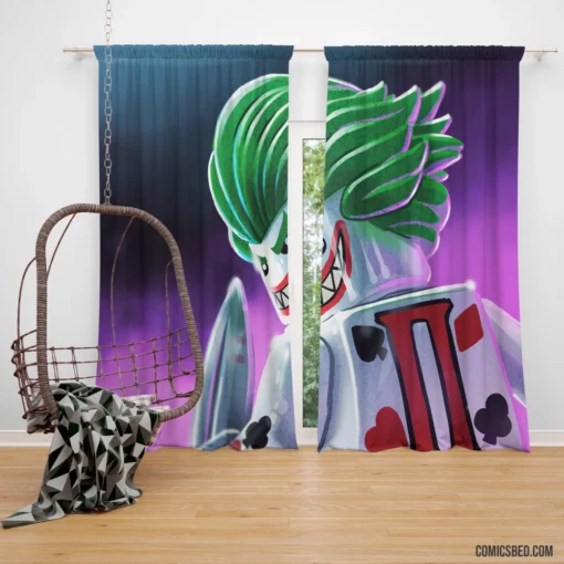 Iconic Joker DC Trickster Electric Presence Comic Curtain